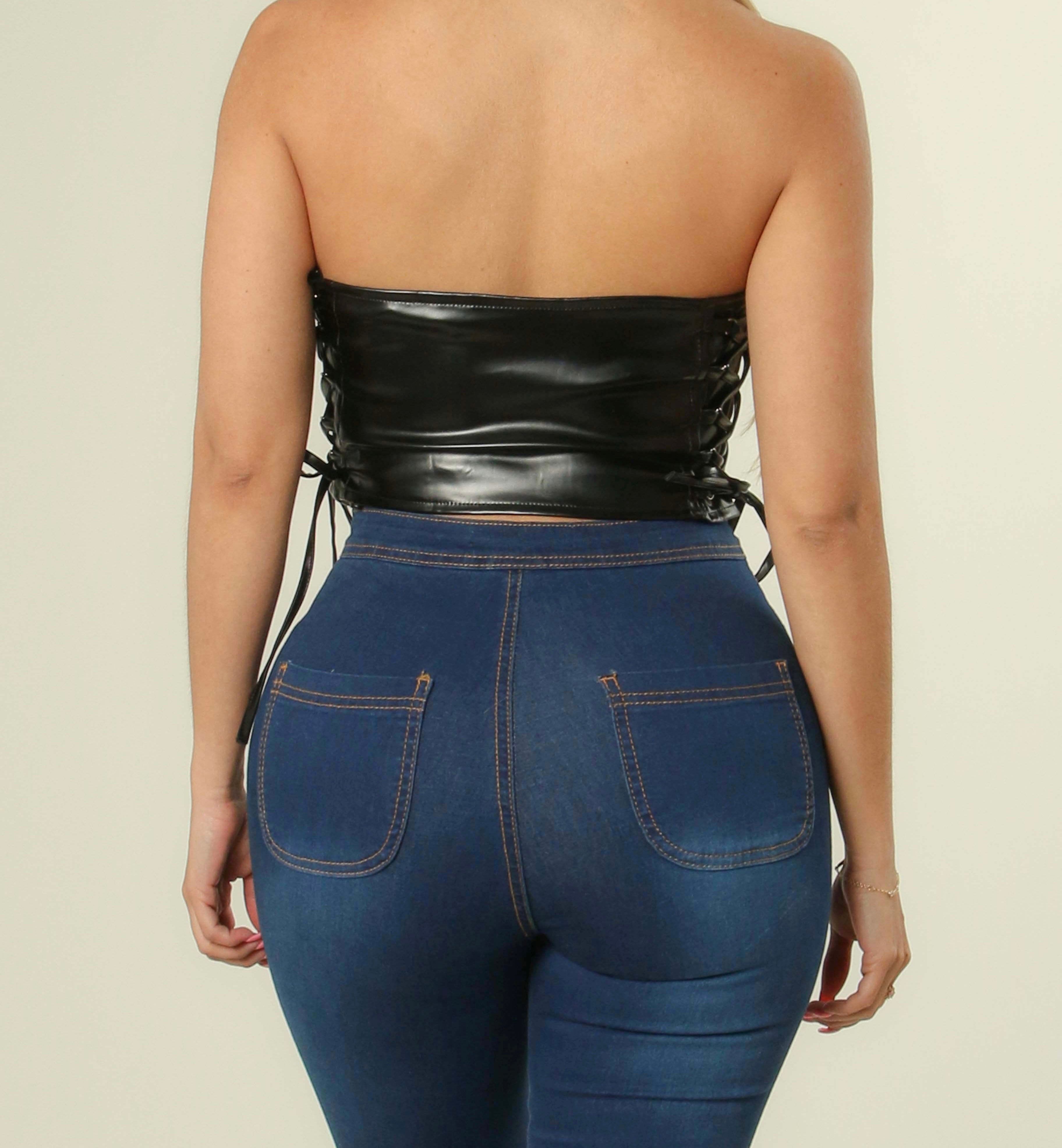 Metallic Crop Top