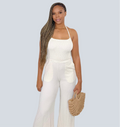 Isla Ivory Open Back Jumpsuit