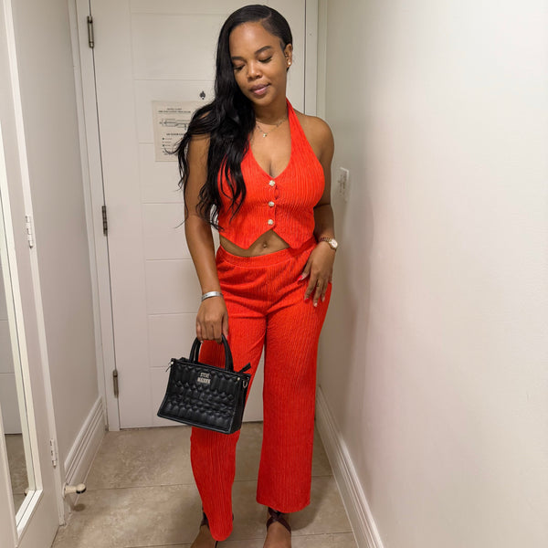 Dayvia Textured Pants Set – Twentynine Boutique