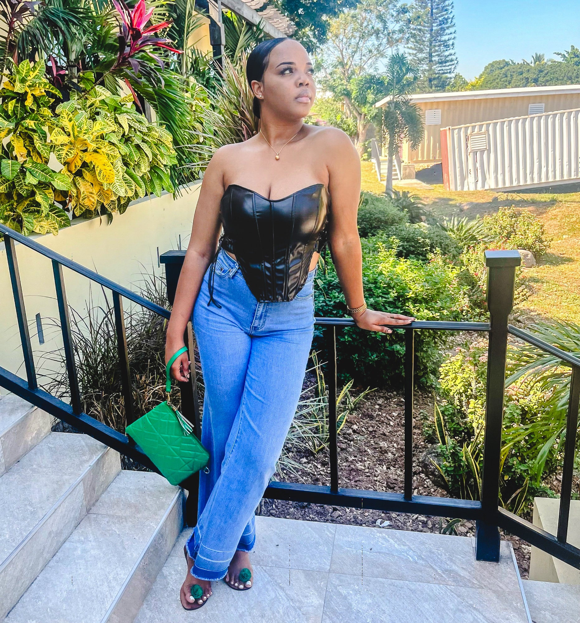 Metallic Crop Top