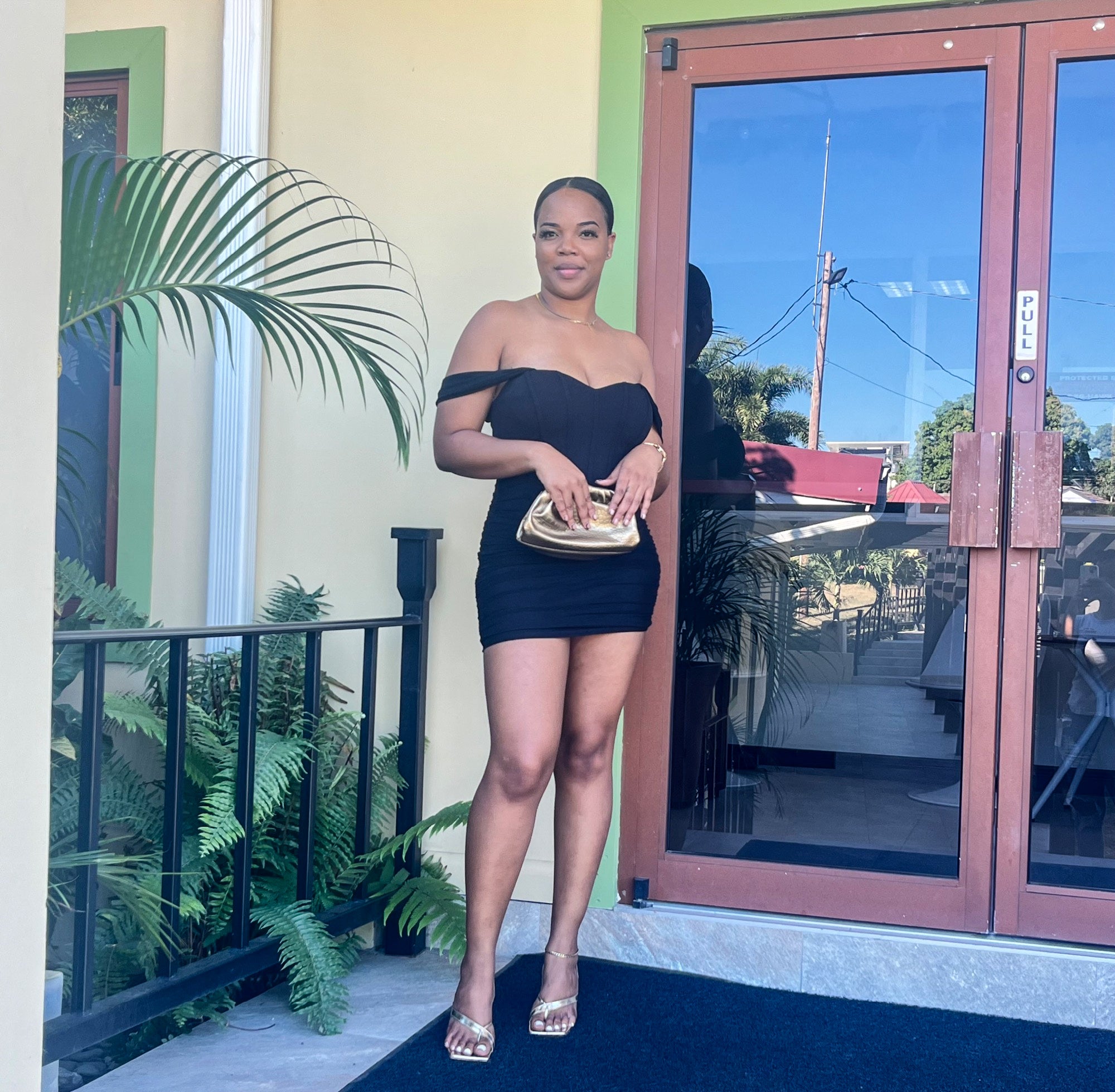 Melany Off The Shoulder Corset Dress