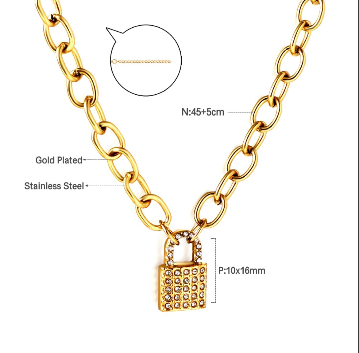 Locked In Necklace